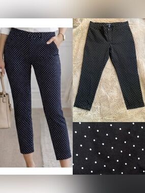 Gap Slim Crop Polka Dot Pants